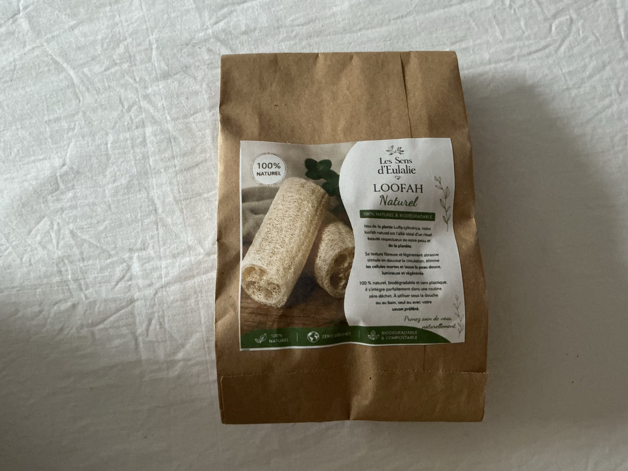 Loofah Naturel — Exfoliant Végétal