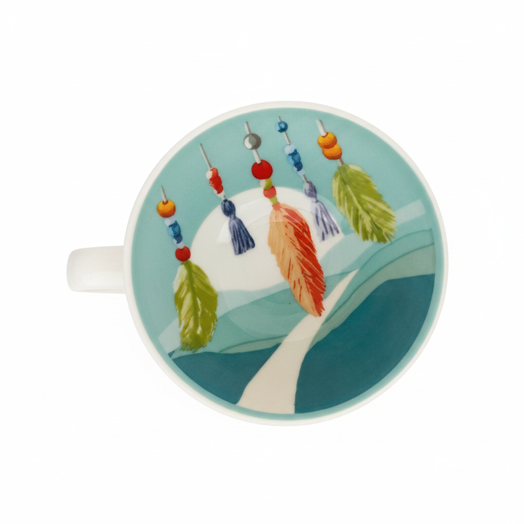 Tasse infuseur attrape-rêves arbre de vie - vue du dessus