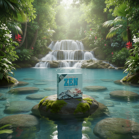 Pensées Zen — Face avant, ambiance lagon