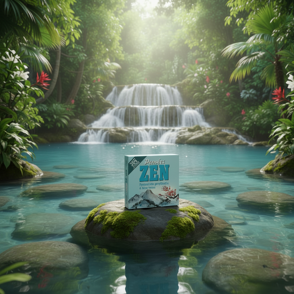 Pensées Zen — Face avant, produit en avant