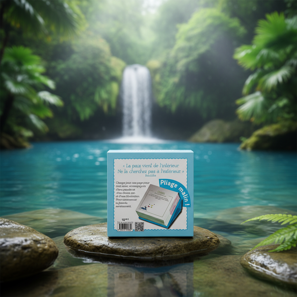Pensées Zen — Verso original, ambiance lagon