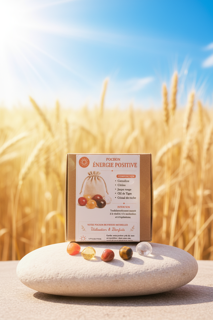 Pochon Énergie Positive – champ de blé soleil