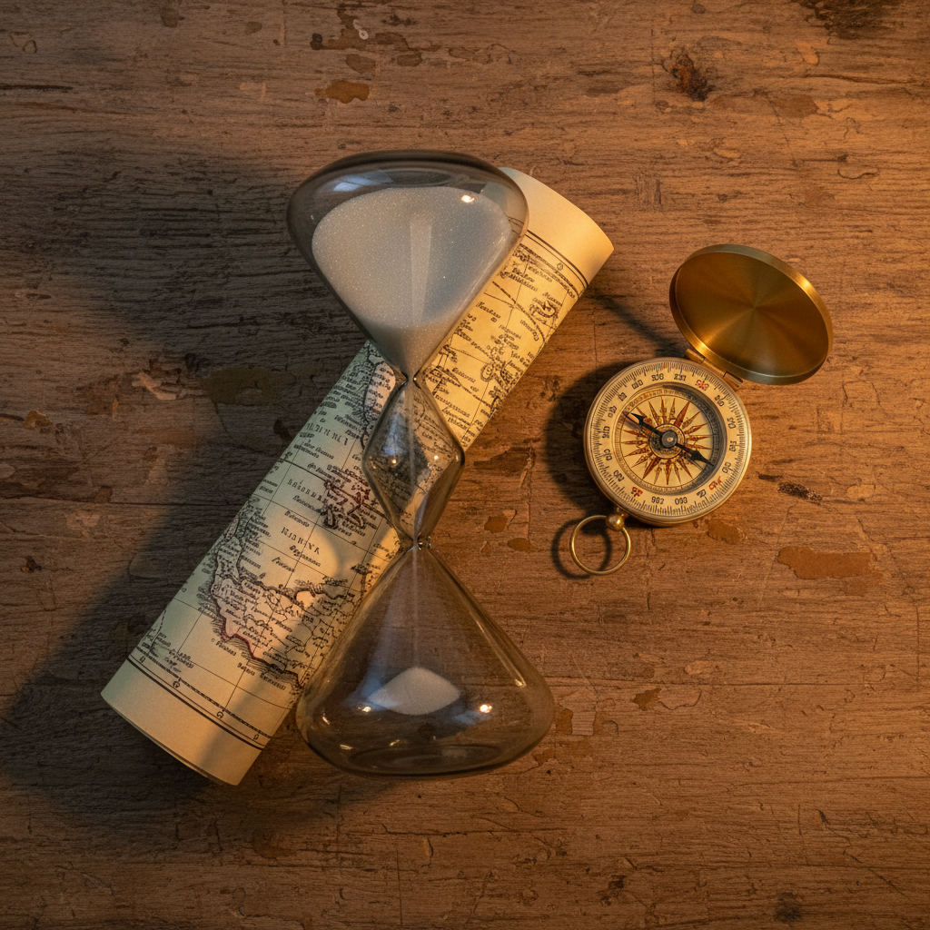 Sablier - flat lay